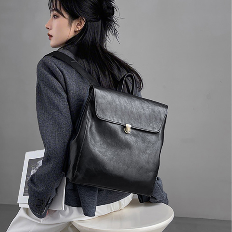 Women Bags Brands - Luxury Brand Genuine Leather Backpack For