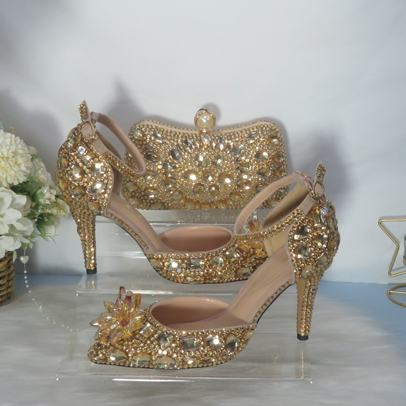 2021New  Golden crystal Bridal - Women Bags For Party ulasan dan harga