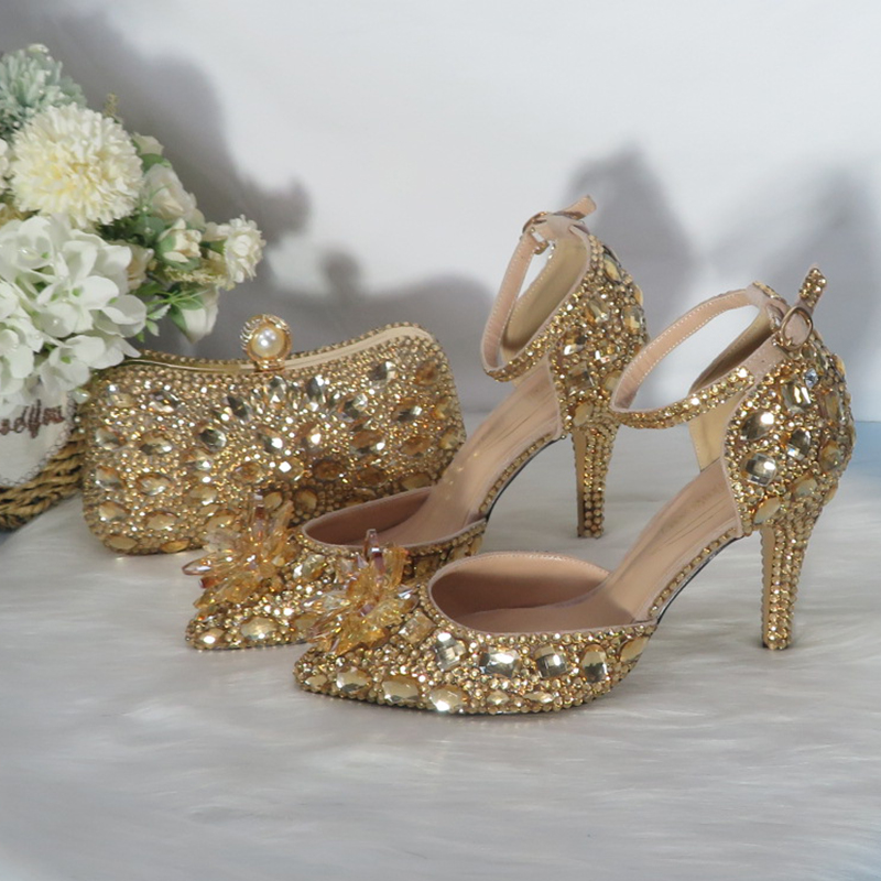 2021New  Golden crystal Bridal - Women Bags For Party ulasan dan harga