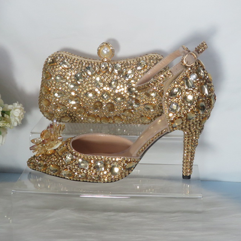 2021New  Golden crystal Bridal - Women Bags For Party ulasan dan harga