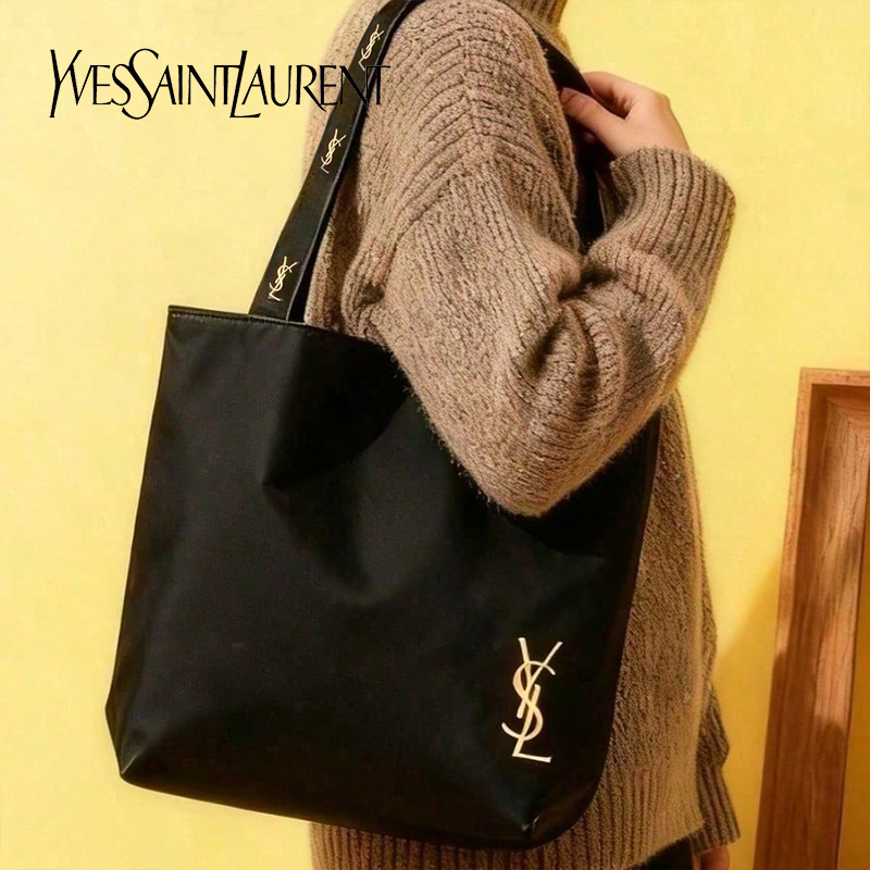 YSL Saint Laurent Black Canvas - Women'S Ysl Bags Tote ulasan dan harga