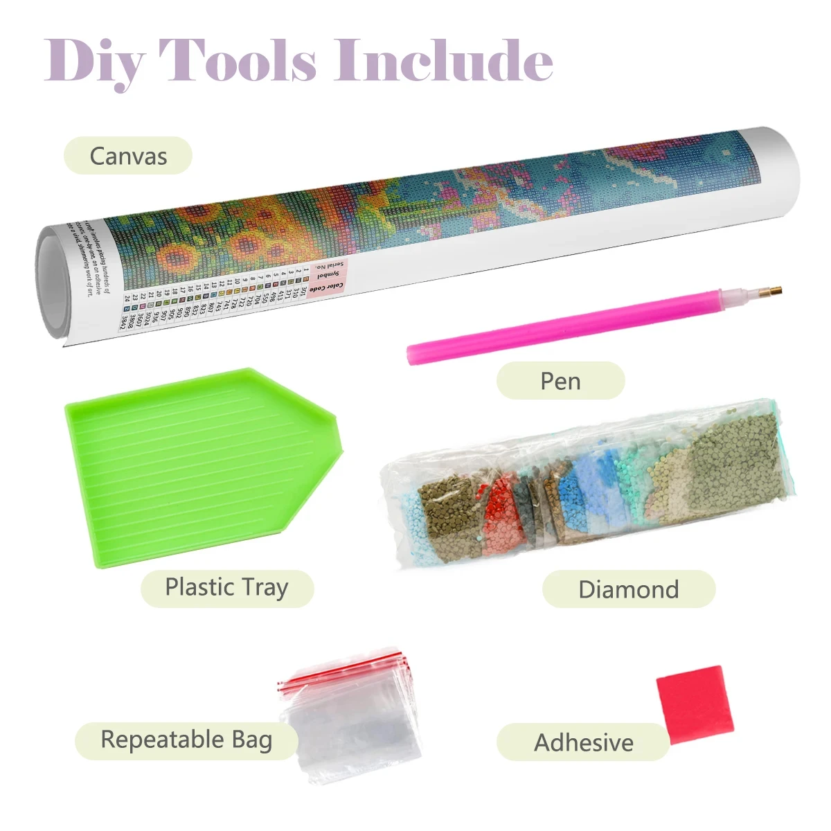 5D DIY Full Drill Diamond Pain - Tortoiseshell Bag Acrylic ulasan dan harga