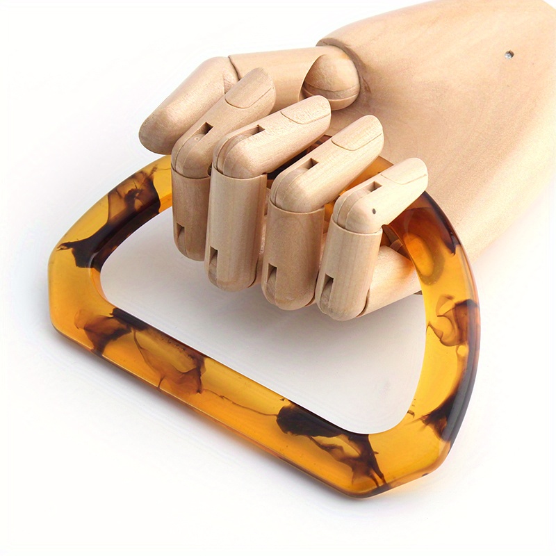 2PCS D-shaped acrylic tortoise - Tortoiseshell Bag Acrylic ulasan dan harga