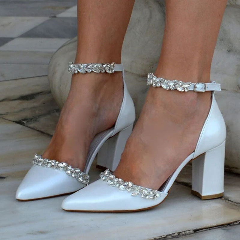 Pointed High Heel Thick Heel S - Women Bags For Party ulasan dan harga